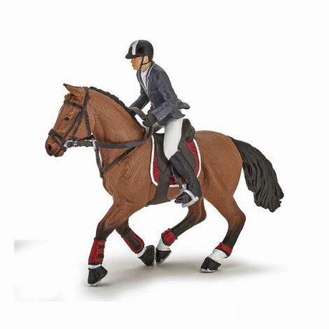 Papo Figurina Cal Competitie Cu Jocheu - imagine 9